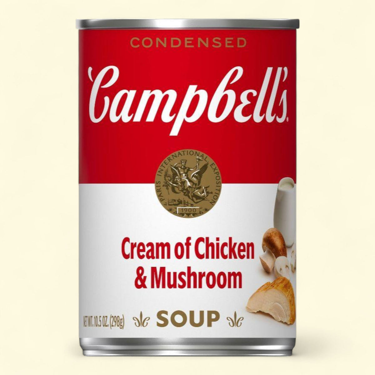 Campbell's Condensed Cream of Chicken & Mushroom Soup, 10.5oz — authentic US product shipped worldwide by Treatspree