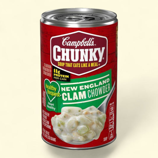 Campbell's Chunky Healthy Request New England Clam Chowder Soup, 18.8oz