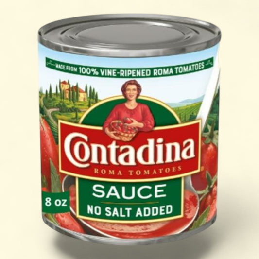 Contadina Tomato Sauce, No Salt Added, 8 oz Can — authentic US product shipped worldwide by Treatspree