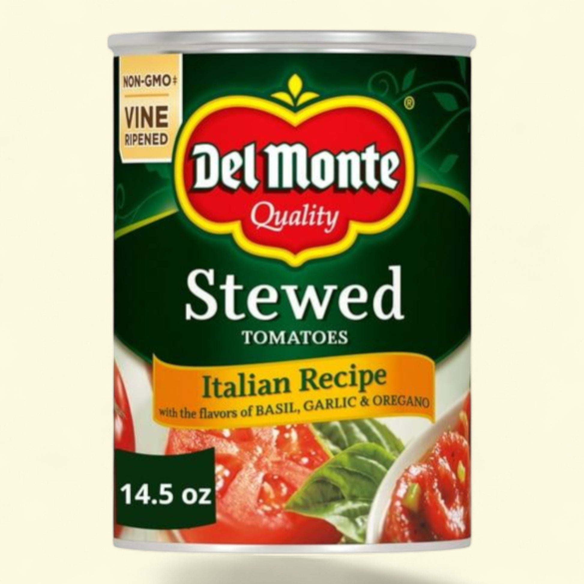 Del Monte Italian Recipe Stewed Tomatoes With The Flavors Of Basil,... — authentic US product shipped worldwide by Treatspree