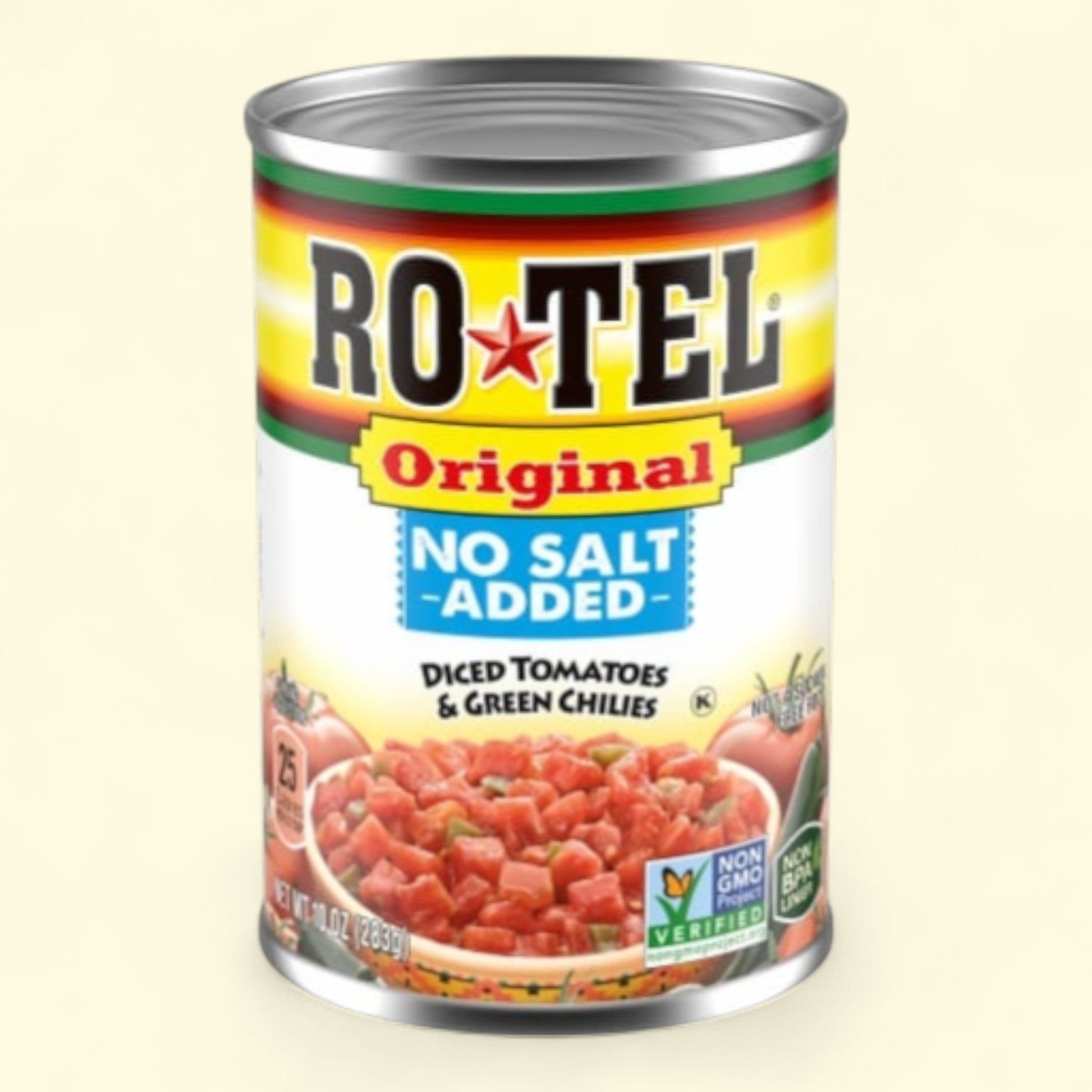 Rotel Original No Salt Added diced tomatoes and green chilies