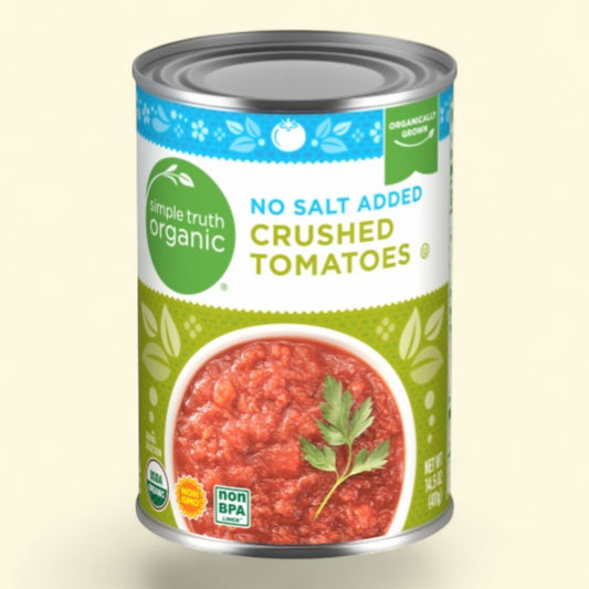 Simple Truth Organic no salt added crushed tomatoes