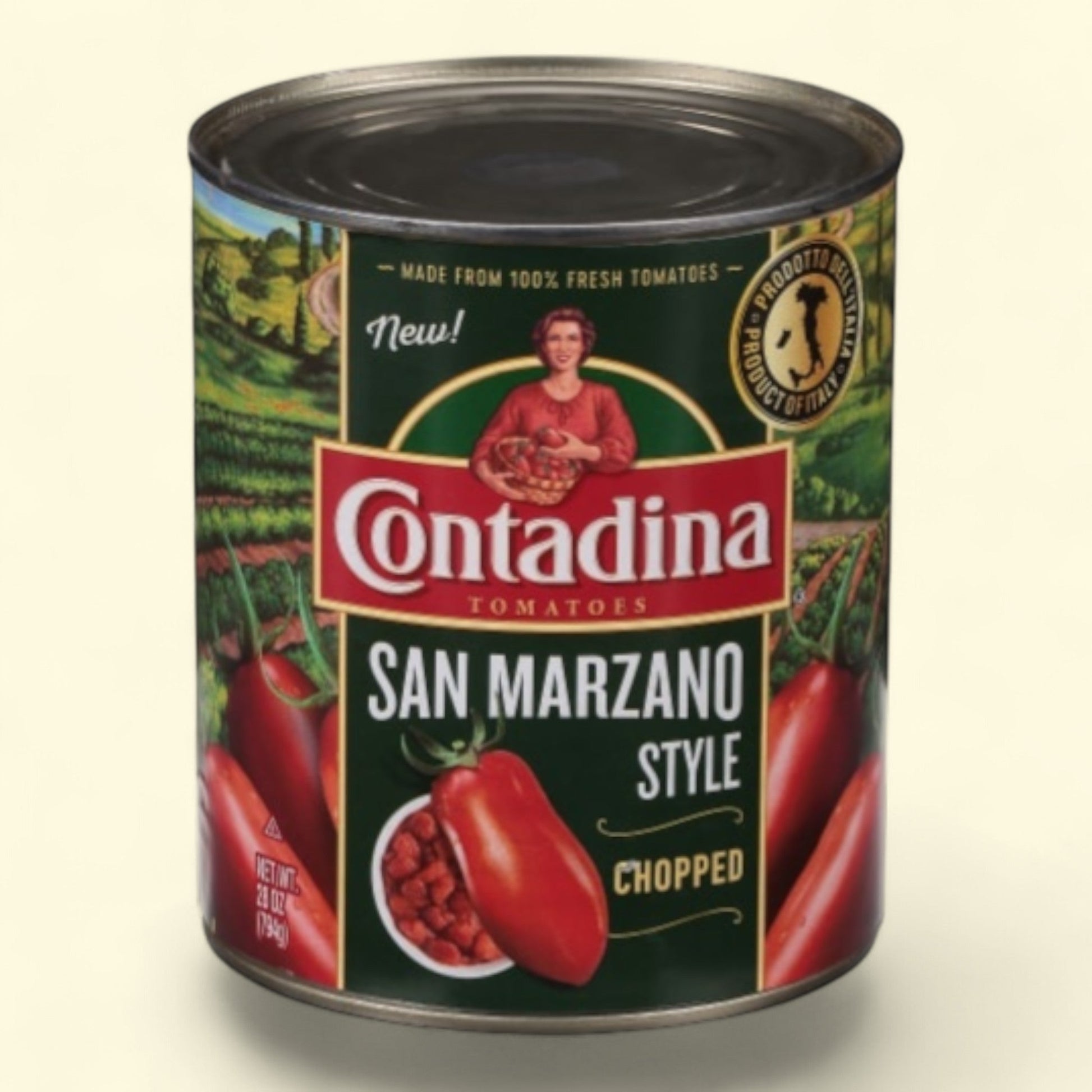 Contadina, San Marzano Style Chopped Tomatoes, 28 oz — authentic US product shipped worldwide by Treatspree
