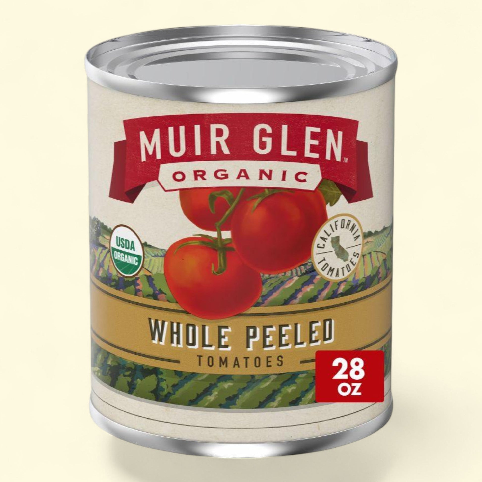 Muir Glen Whole Peeled Tomatoes 28oz — authentic US product shipped worldwide by Treatspree