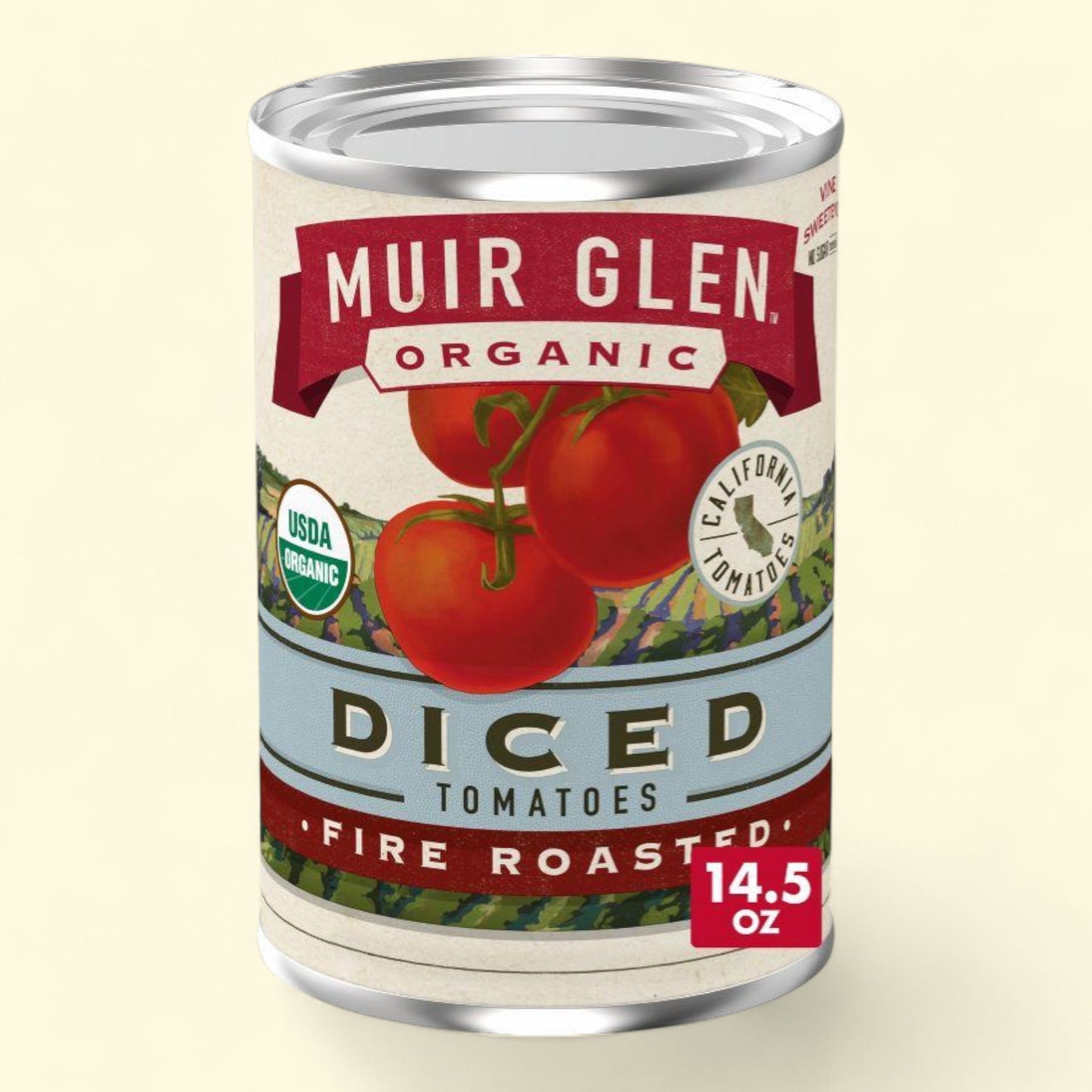 Muir Glen Organic Fire Roasted Diced Tomatoes, 14.5 oz — authentic US product shipped worldwide by Treatspree