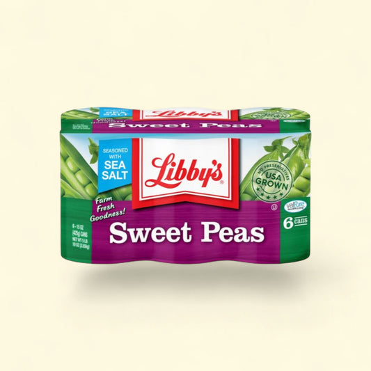Libby's Sweet Peas, 15 oz, 6 count — authentic US product shipped worldwide by Treatspree