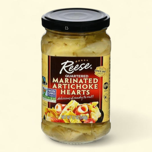 Reese Marinated Artichoke Hearts, 12 oz