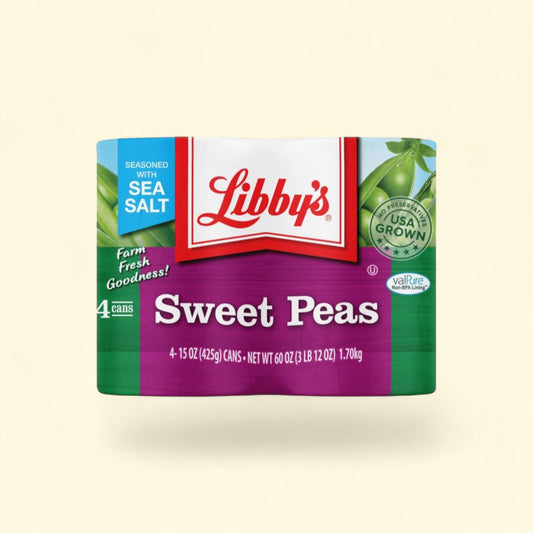 Libby's Sweet Peas, 15 oz, 4 count — authentic US product shipped worldwide by Treatspree