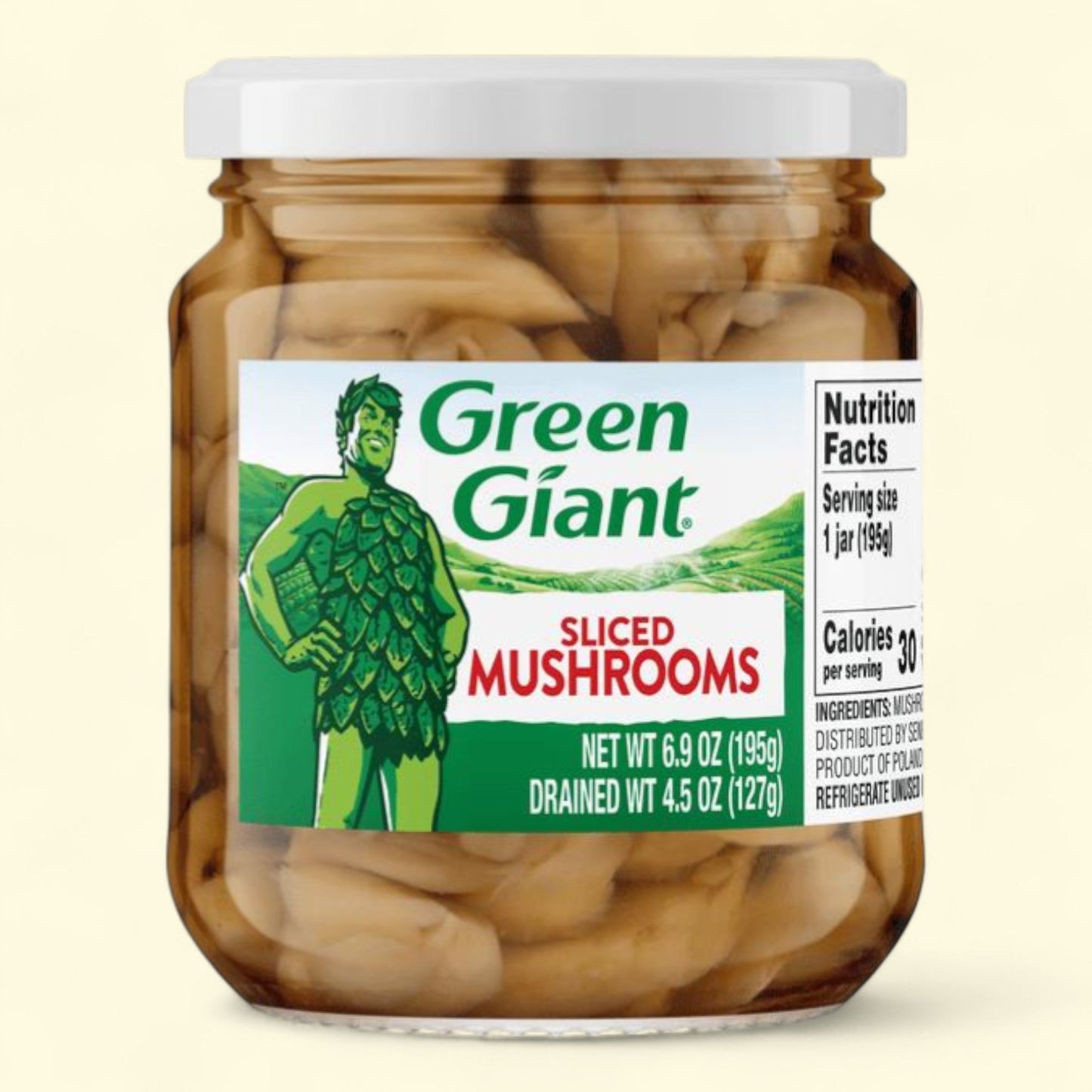 Green Giant Sliced Mushrooms, 4.5oz Jar