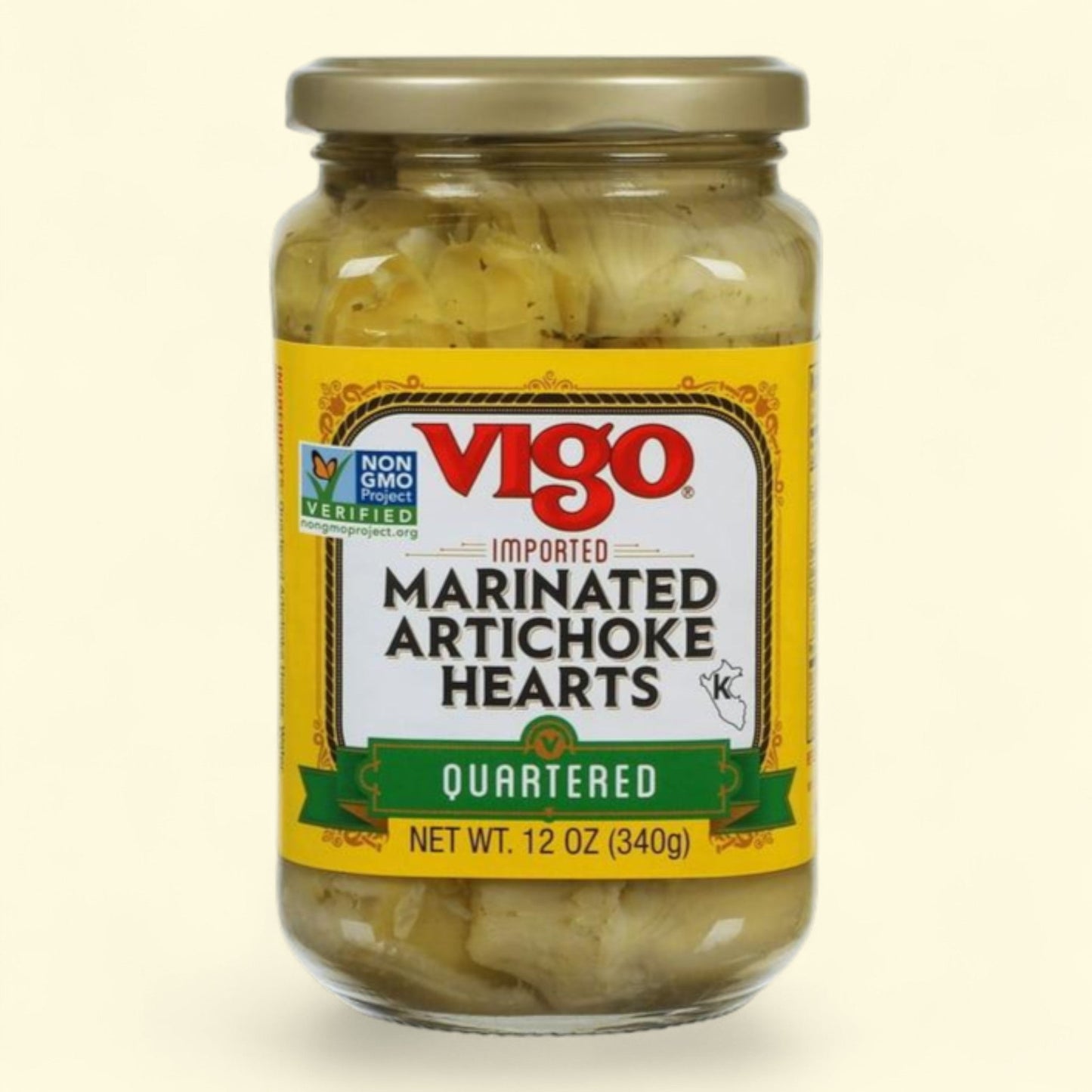 Vigo Marinated Artichoke Hearts, 12 oz. Jar — authentic US product shipped worldwide by Treatspree