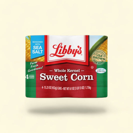 Libby's Whole Kernel Sweet Corn, 15 oz, 4 count — authentic US product shipped worldwide by Treatspree