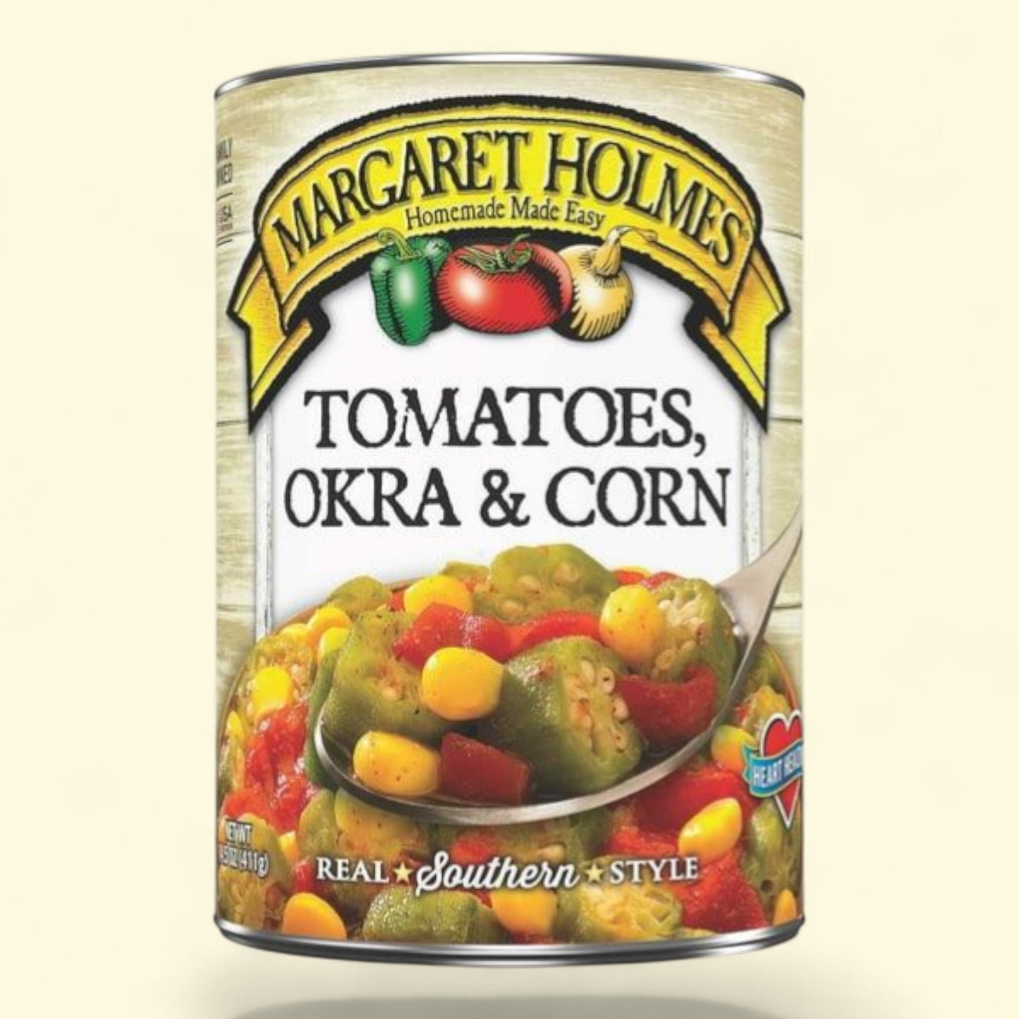 Margaret Holmes Canned Tomatoes, Okra and Corn, 14.5 oz
