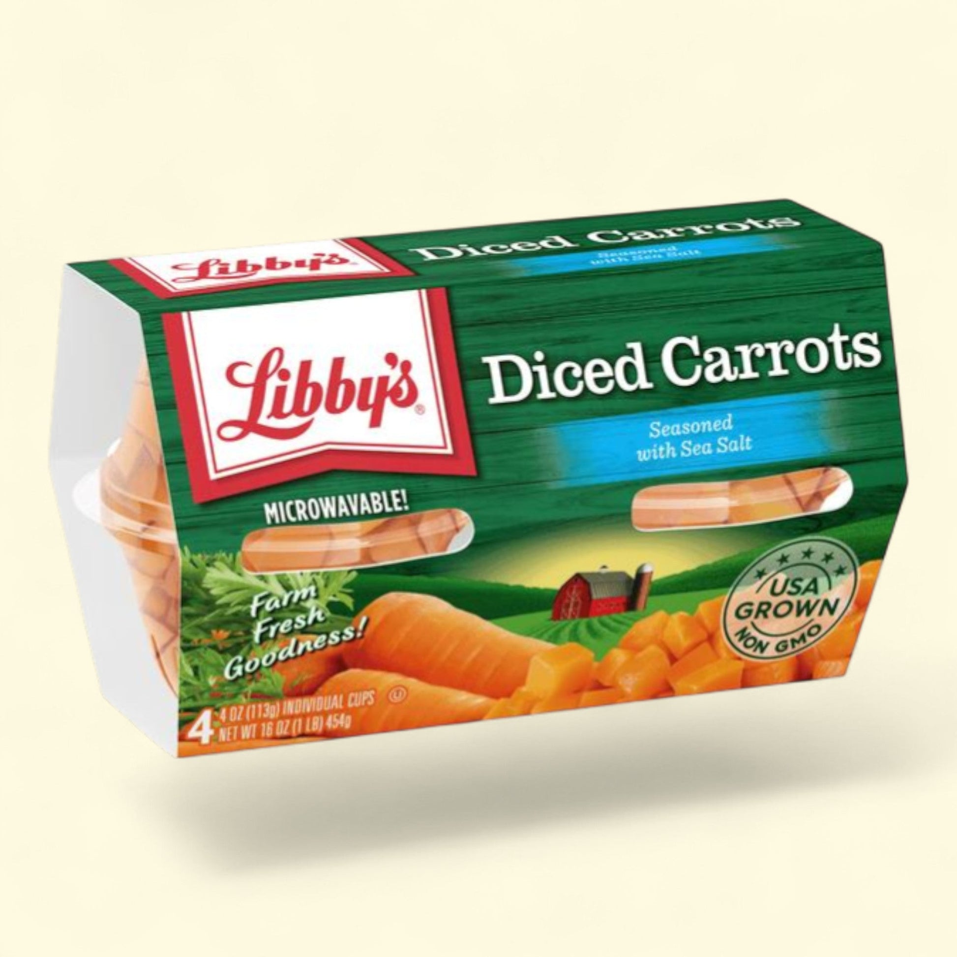 Libby's Diced Carrots, 4 oz, 4 count — authentic US product shipped worldwide by Treatspree