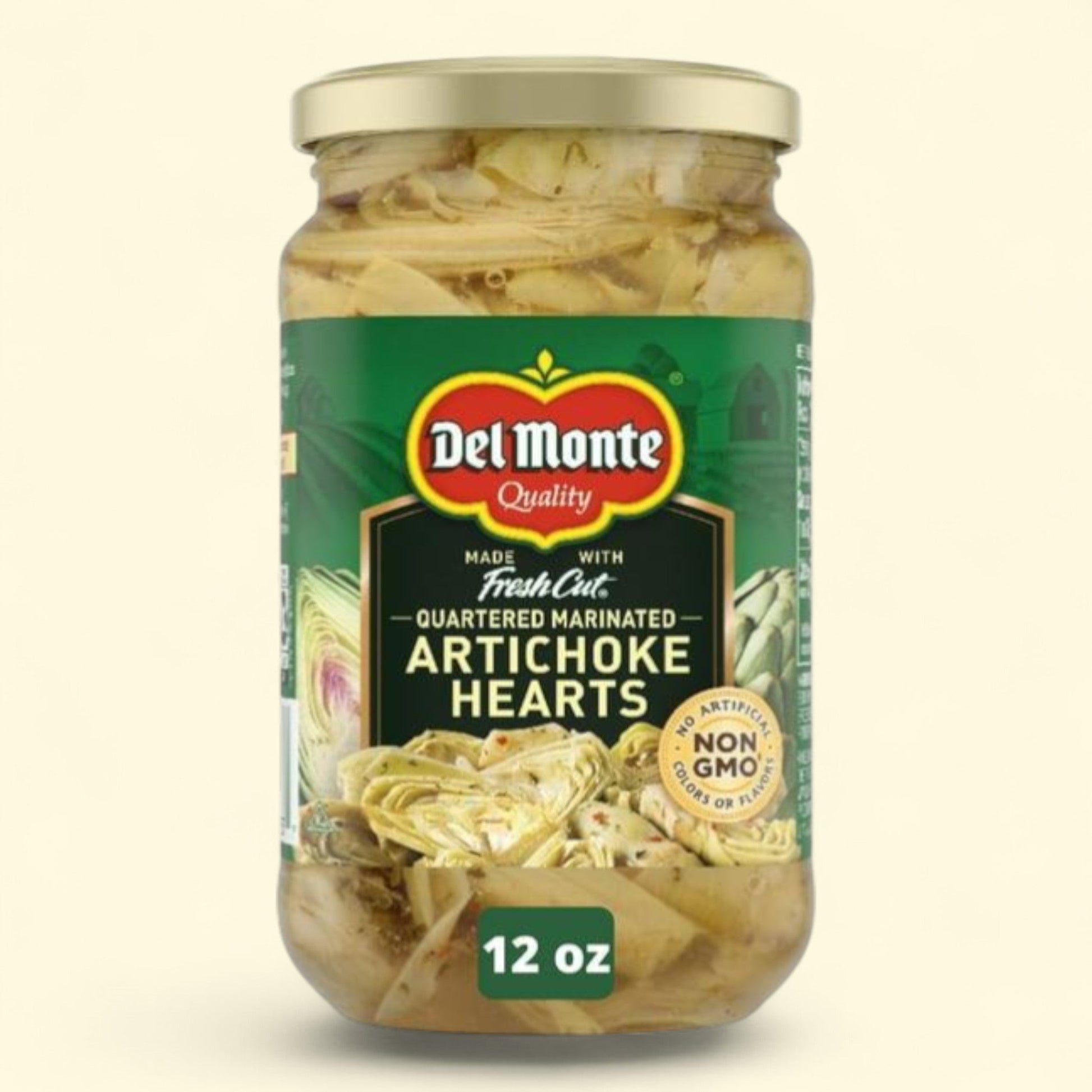 Del Monte Marinated Artichoke Hearts, 12 oz Jar — authentic US product shipped worldwide by Treatspree