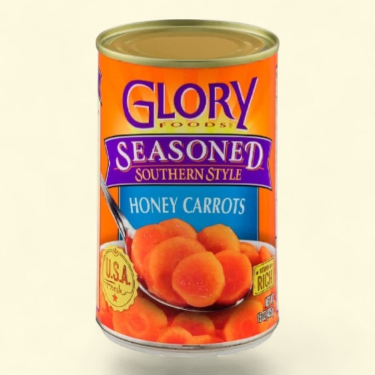 Glory Foods Honey Carrots, 15 oz. — authentic US product shipped worldwide by Treatspree