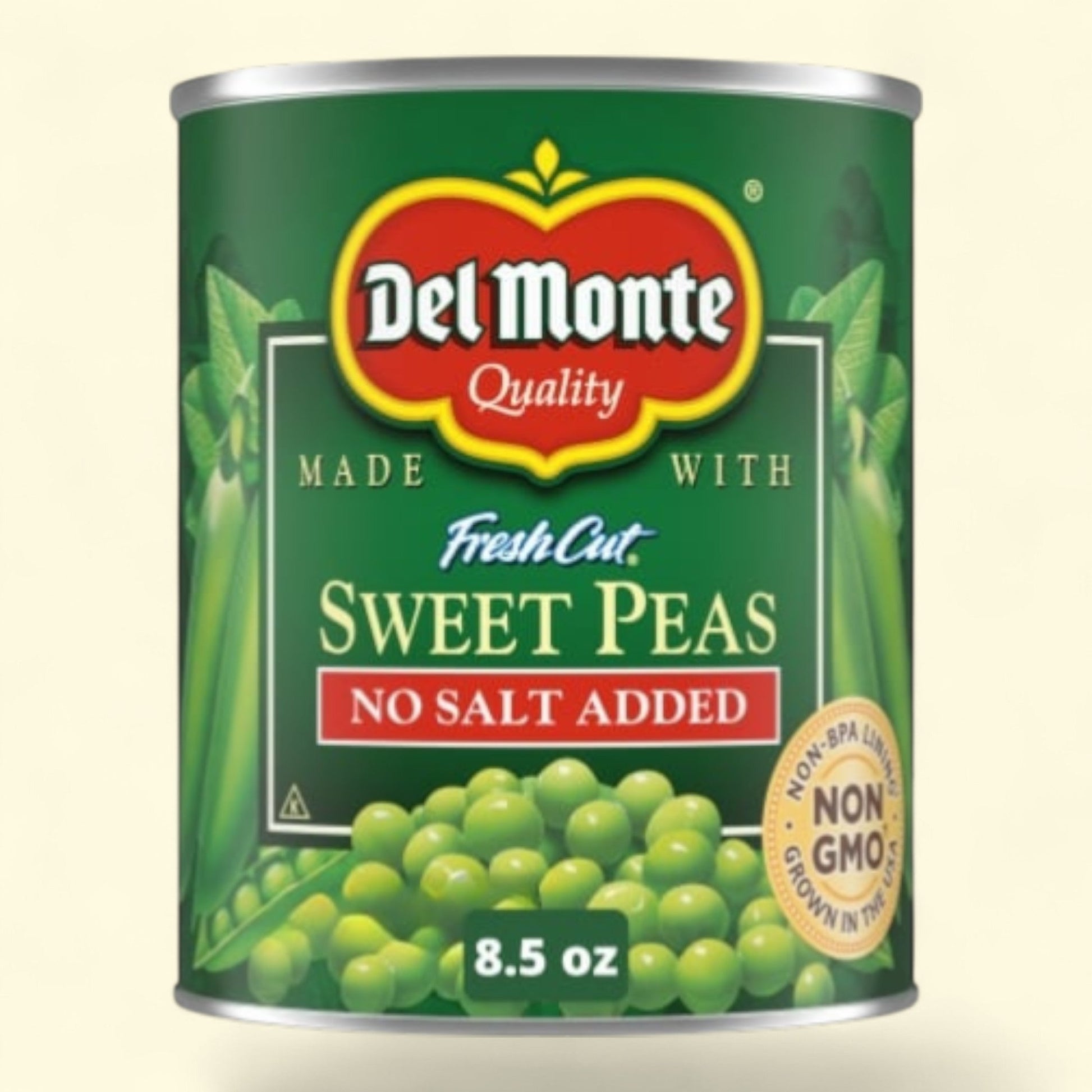 Del Monte Sweet Peas, No Salt Added, 8.5 oz — authentic US product shipped worldwide by Treatspree