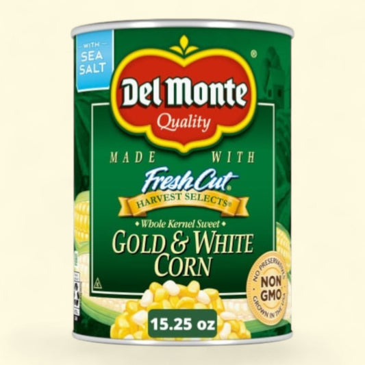 Del Monte Sweet Gold & White Whole Kernel Corn, 15 oz