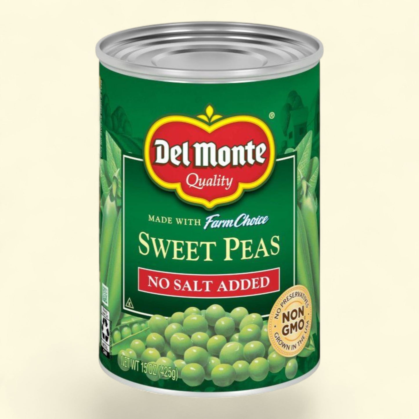 Del Monte No Salt Added Sweet Peas - 15oz
