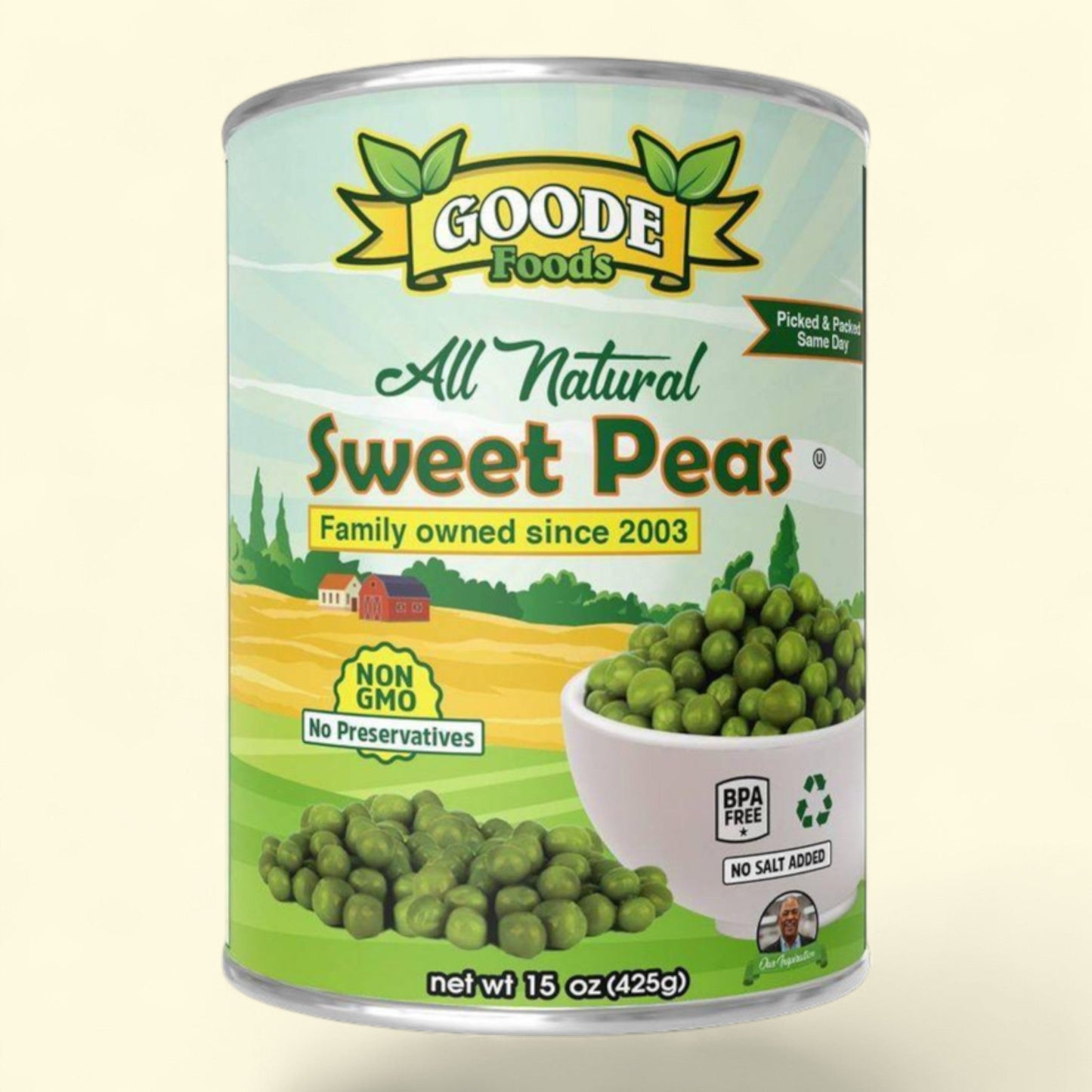 Goode Foods Sweet Peas, 15oz