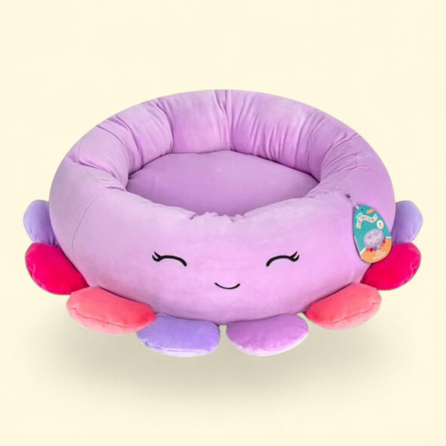 Squishmallows Beula Octopus Pet Bed, 30 inch