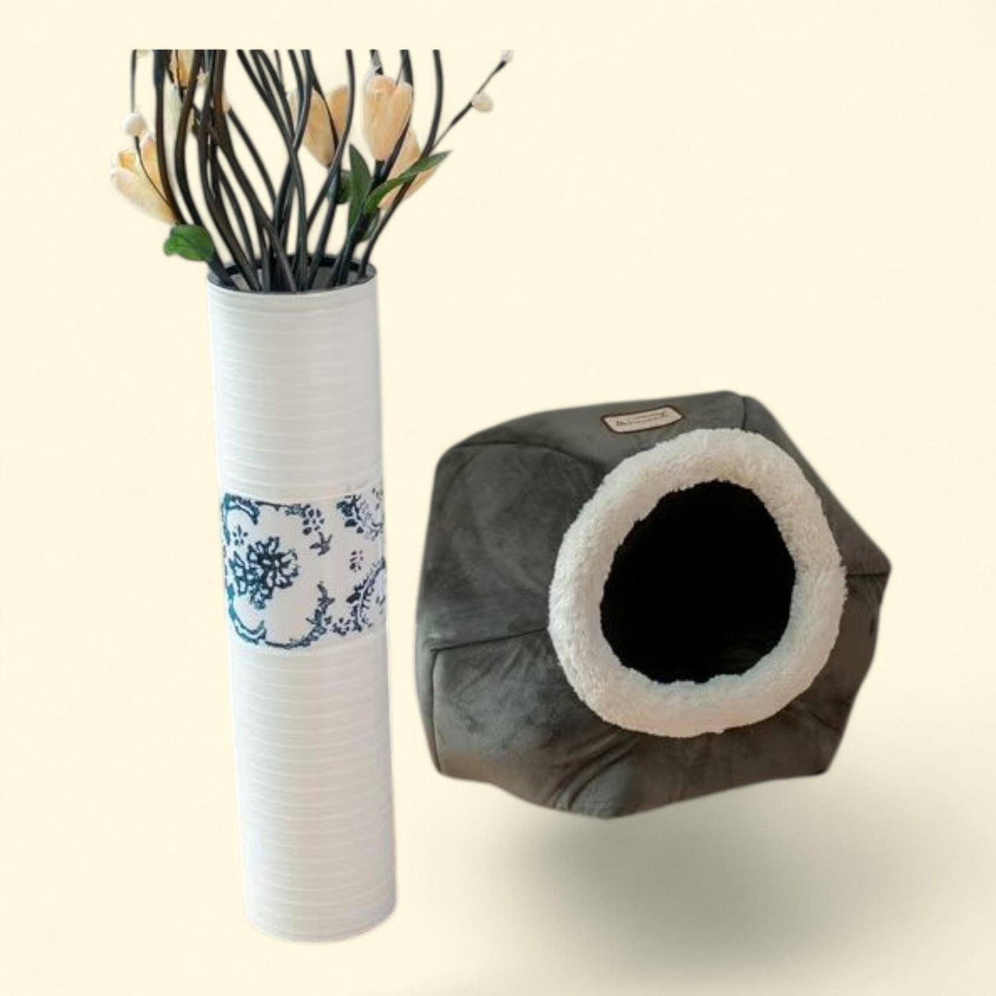 Armarkat Cat Bed C80CSH/MB Gray Velvet, Size NA