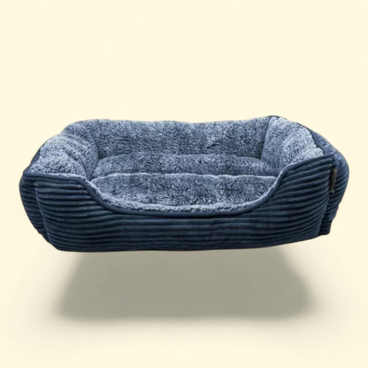 Precious Tails Cuddler Pet Bolster, Super Plush Corduroy Sherpa, Size