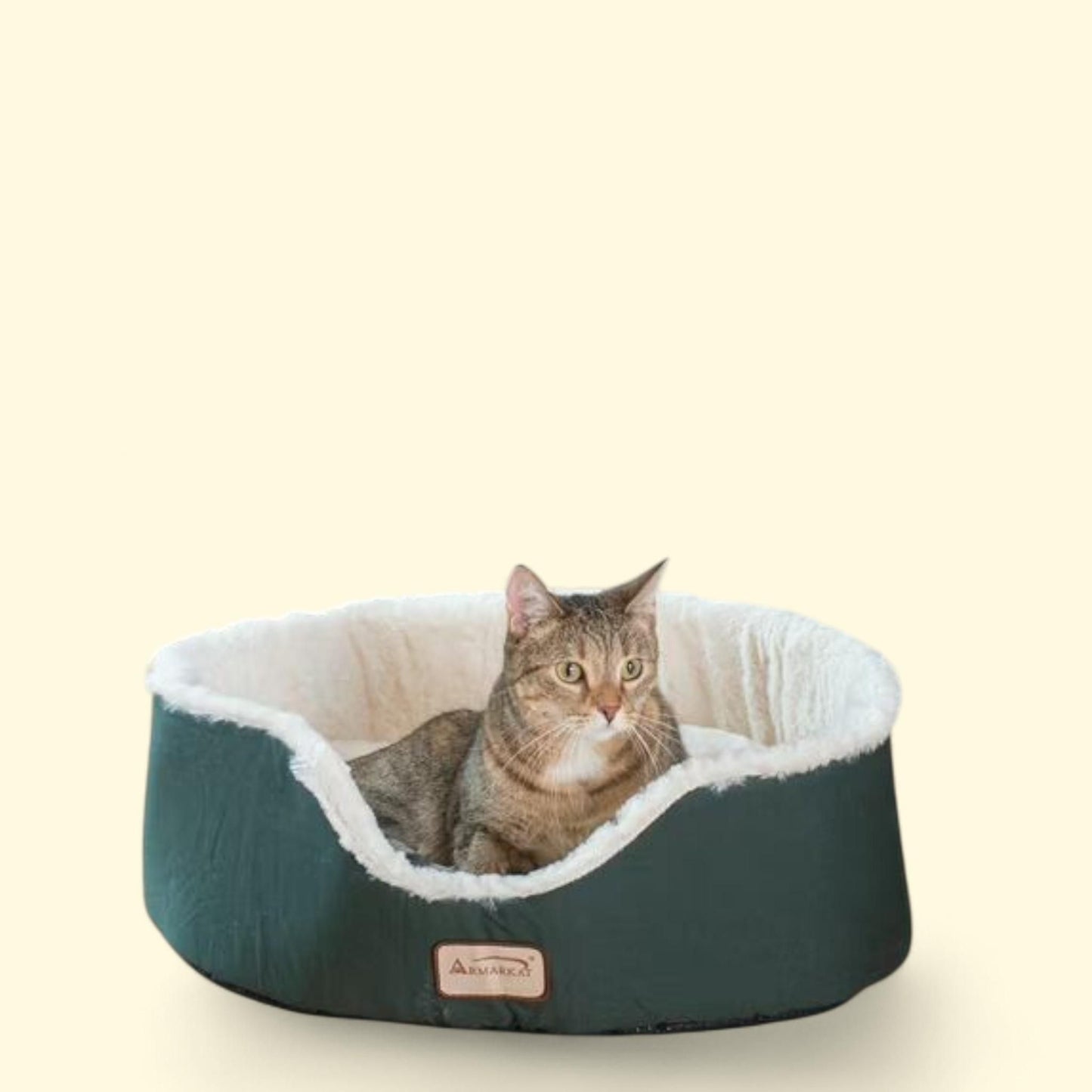 Armarkat Pet Cat Bed, Round, Laurel Green