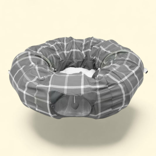Kitty City Cat Bed Tunnel, Gray, O/S