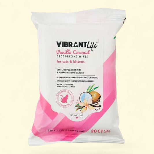 Vibrant Life Deodorizing Wipes, 20 Count