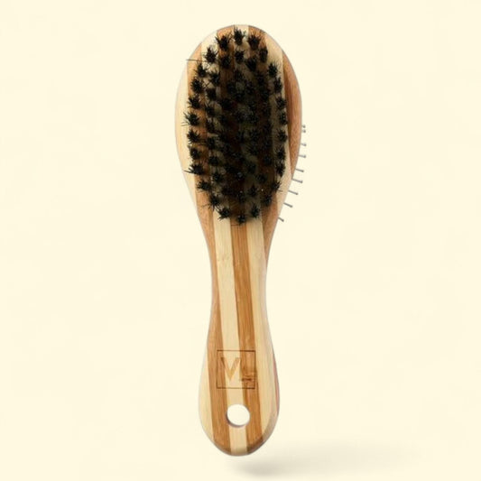 Vibrant Life Cat Grooming Combo Brush, Bamboo Pin & Bristle, One Size