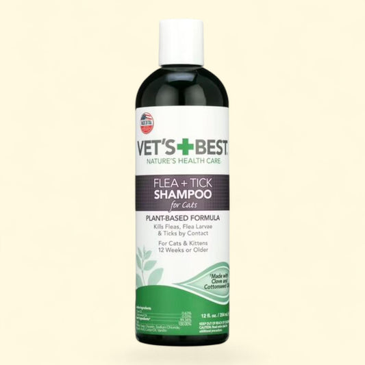 Vet's Best Flea & Tick Shampoo for Cats, 12 oz