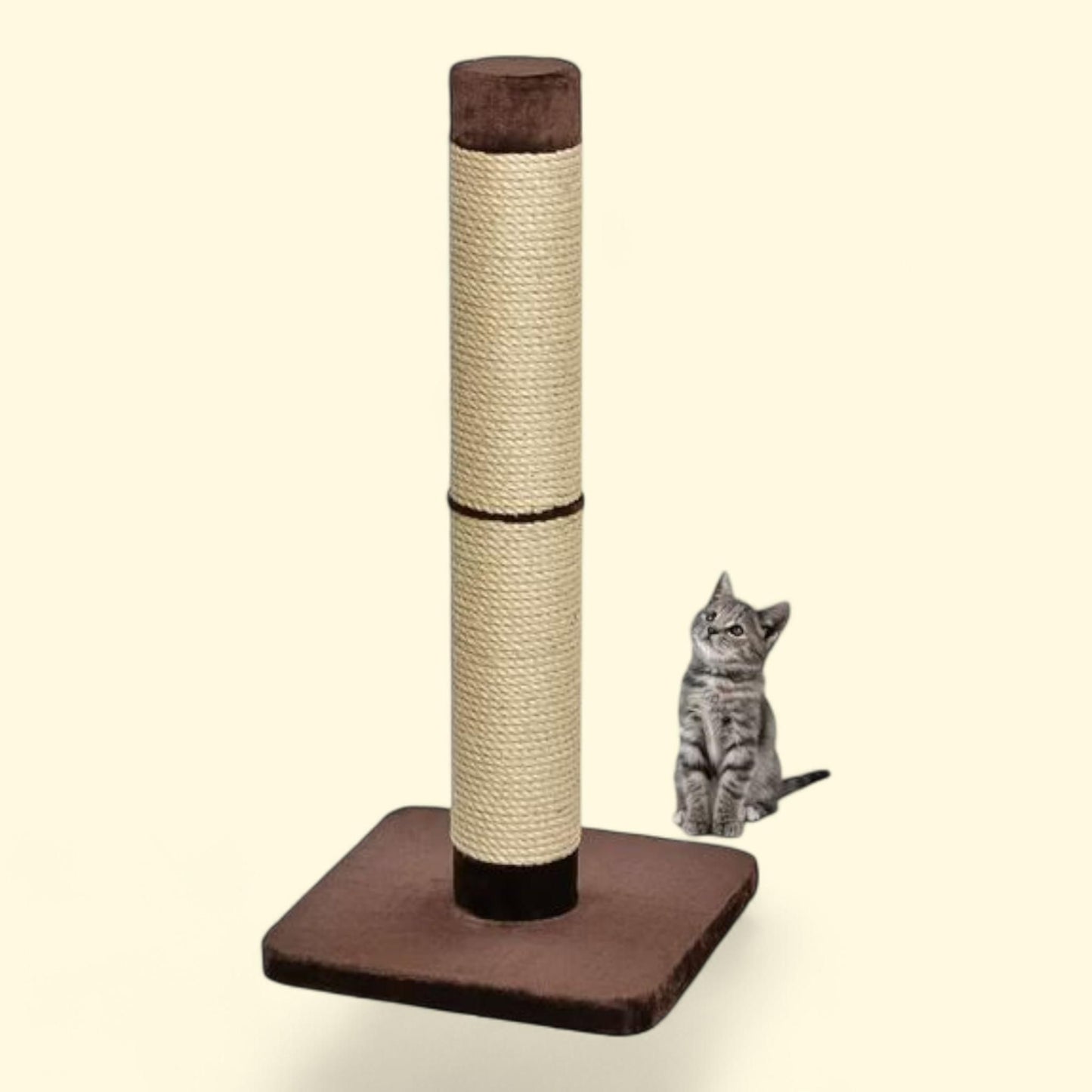 MidWest Homes for Pets Cat Scratching Post Forte 41inch Tall, Brown and Tan, Giant XXL Cat Post, 1 count