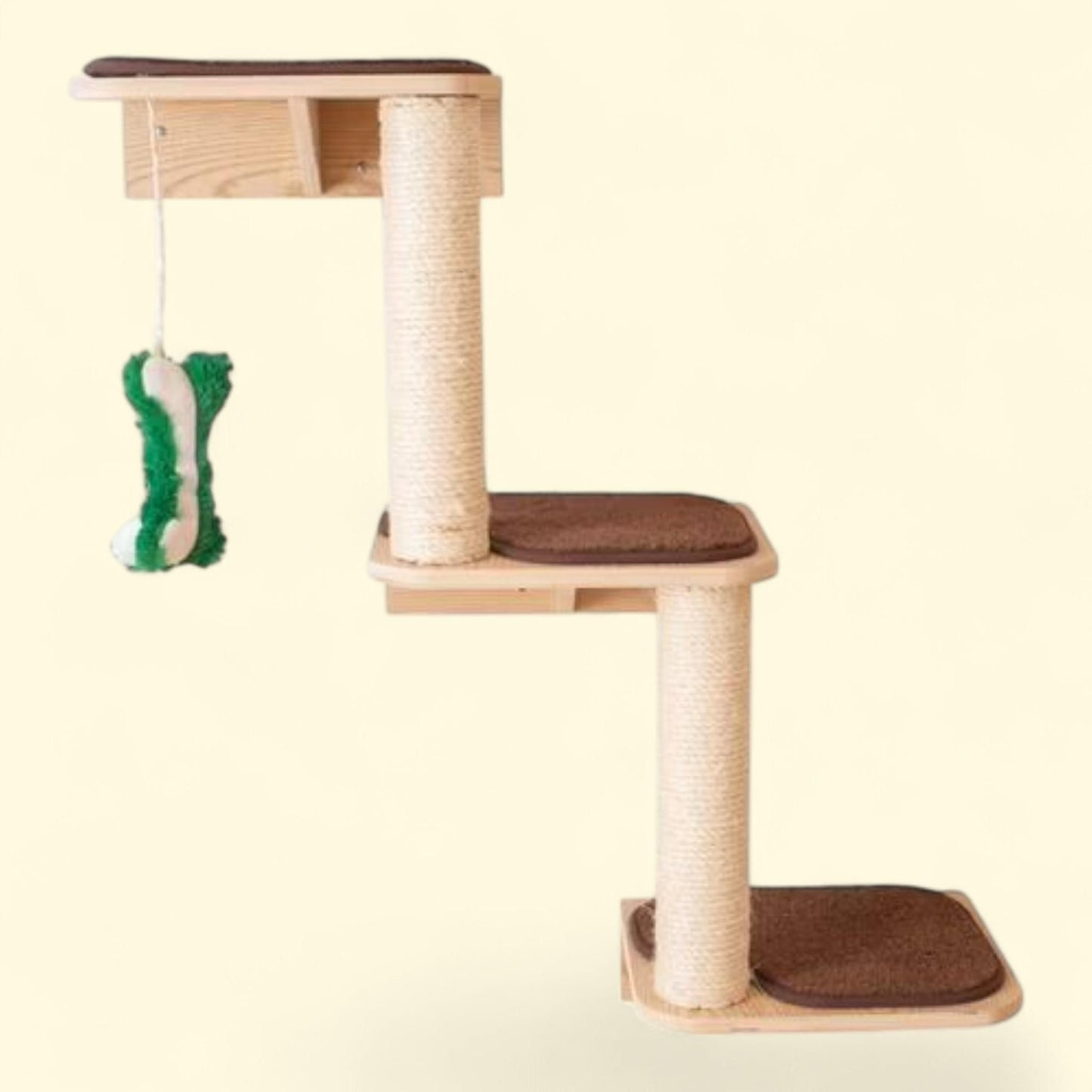 Armarkat Cat Climber W1907C Beige Wood 3-Level Scratching Post,  1 count
