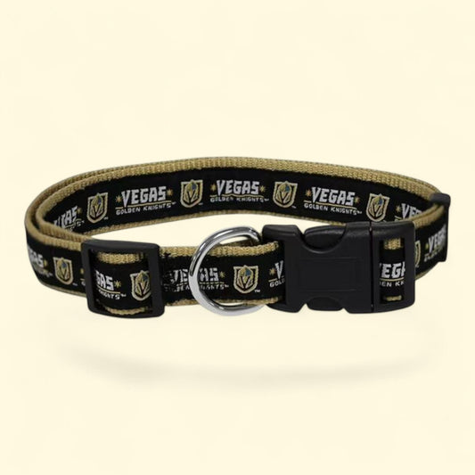 Pets First NHL Vegas Golden Knights Cat and Dog Collar, Heavy-Duty, Durable & Adjustable, Size: N/A