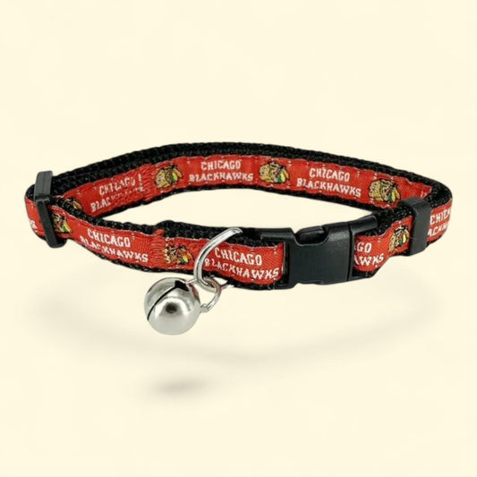 Pets First Chicago Blackhawks NHL Cat Collar, Red, S