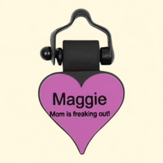 SiliDog Pet Tags, Purple Heart, 1.25x1.25