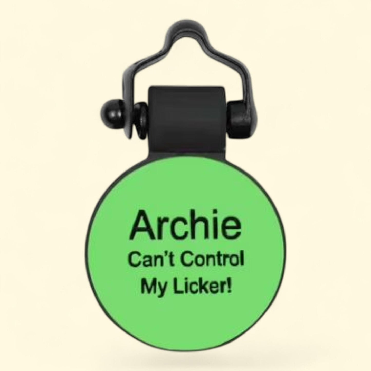 SiliDog Pet Tags, Green Circle, 1.25x1.25