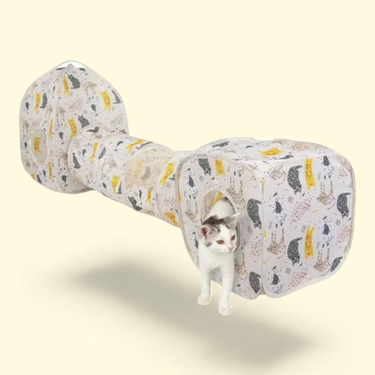 Kitty City Cat Print Play Furniture, Play Combo House, Pink, 1 count