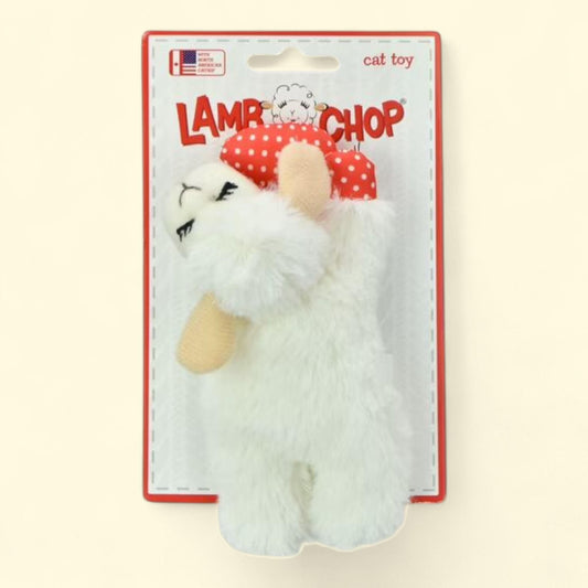Multipet Lamb Chop Cat Toy, Plush with Catnip and Crinkle, 1 count