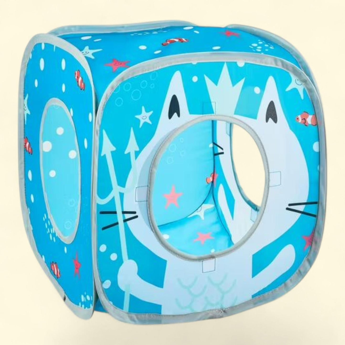 Vibrant Life Mermaid Cat Cube, Blue, Collapsible, Pop Open, 1 count
