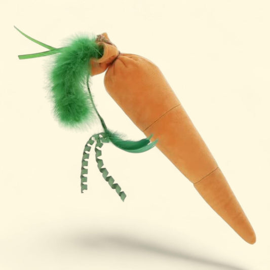 SmartyKat Kolossal Karrot Crinkle Kicker Cat Toy, Large