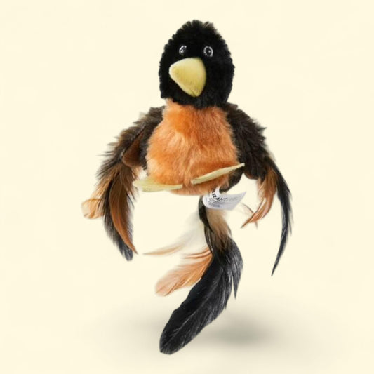 Vibrant Life Catnip Filled Plush Bird Cat Toy, Rockin' Robin, Multi-Color, Realistic Bird Sounds, 1 count