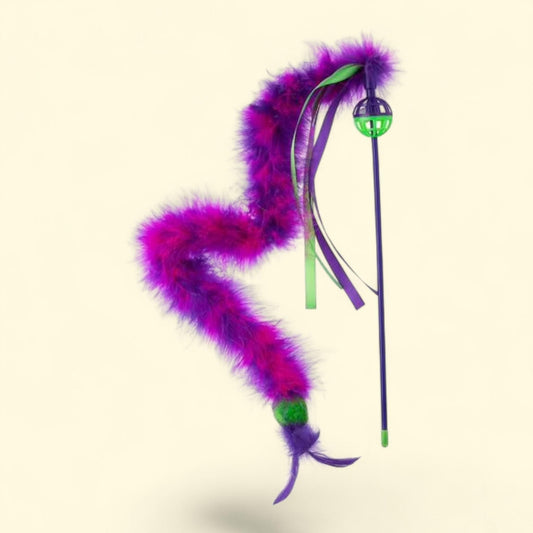 Vibrant Life Feather Wand Cat Toy, Single, Multi-color, 1 count