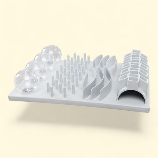 TRIXIE Fun Board Strategy Game for Cats, Puzzle Toy, Treat Dispenser, Interactive Play, White -> TRIXIE Fun Board Strategy Game for Cats, White, 1 count