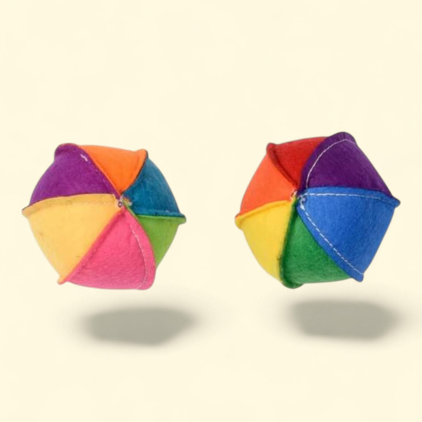 Multipet Felt Beach Ball, Cat Toy, 2.5 inches