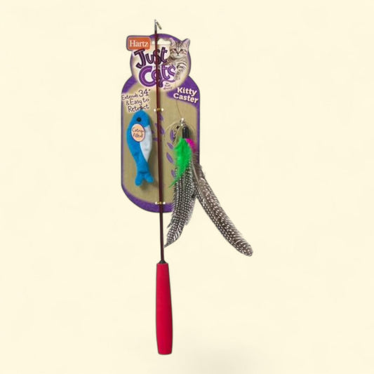 Just for Cats Kitty Caster Interactive Cat Toy, Blue, 1 count