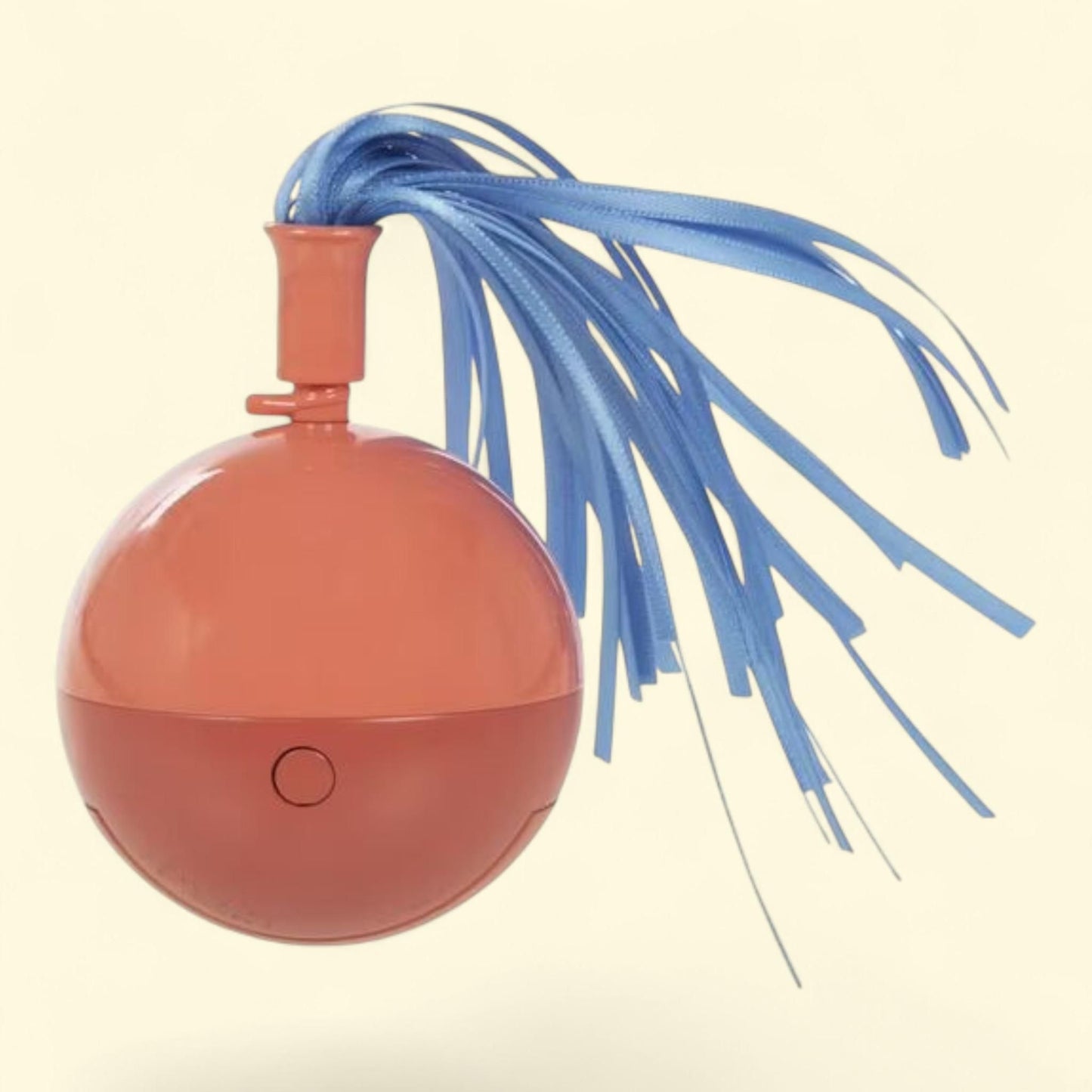 SmartyKat Twirly Top Cat Toy, Electronic Motion Spinning Ball with Ribbons, 1 count