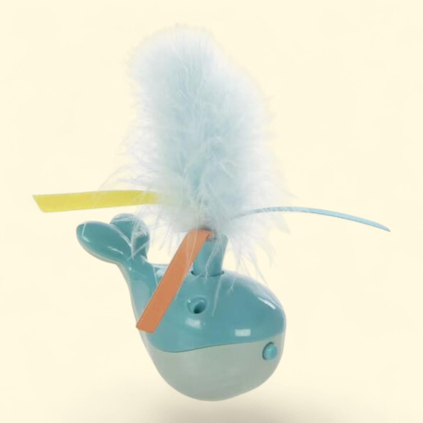 SmartyKat Spout 'N Spin Motion Cat Toy, Blue Whale, 1 count