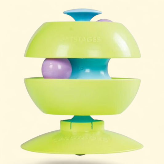Catstages Twist-A-Ball Convertible Cat Track Toy, Green, 1 count