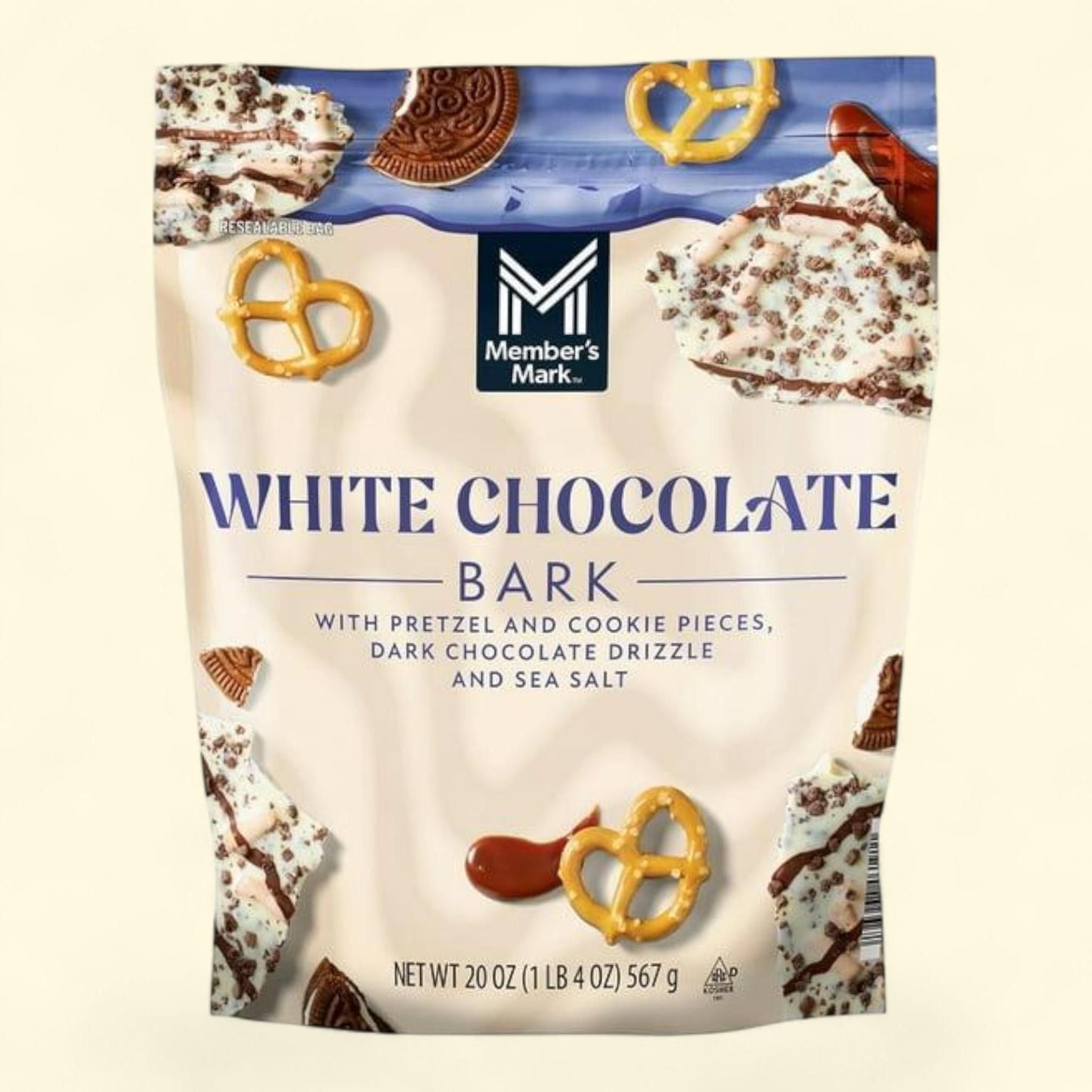 Member's Mark White Chocolate Cookie Crunch Bark, 20 oz.